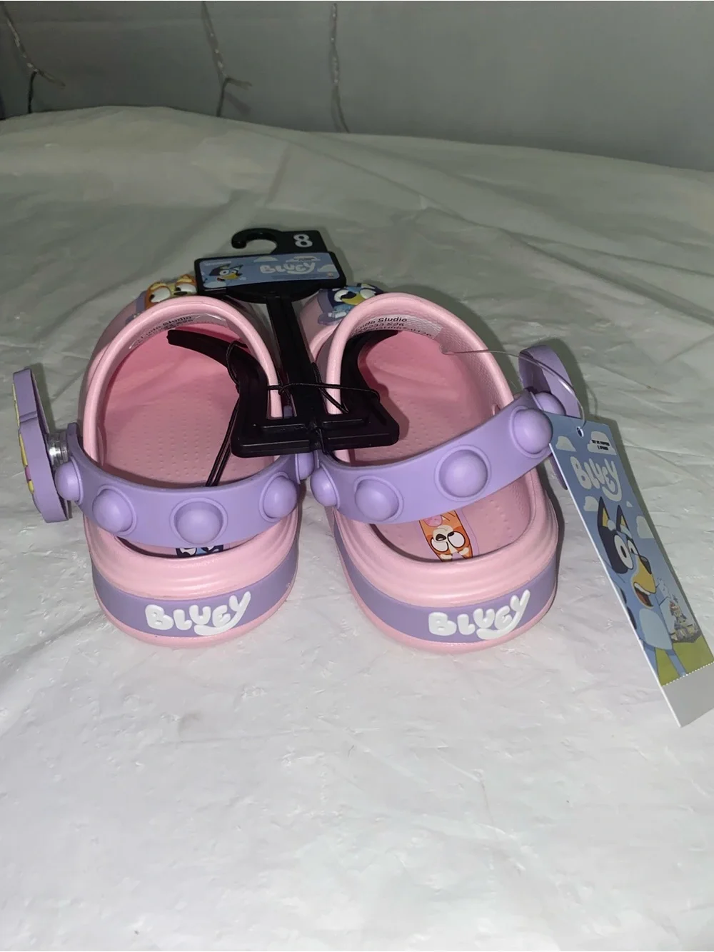 Kids Pink Cartoon Strap Sandals